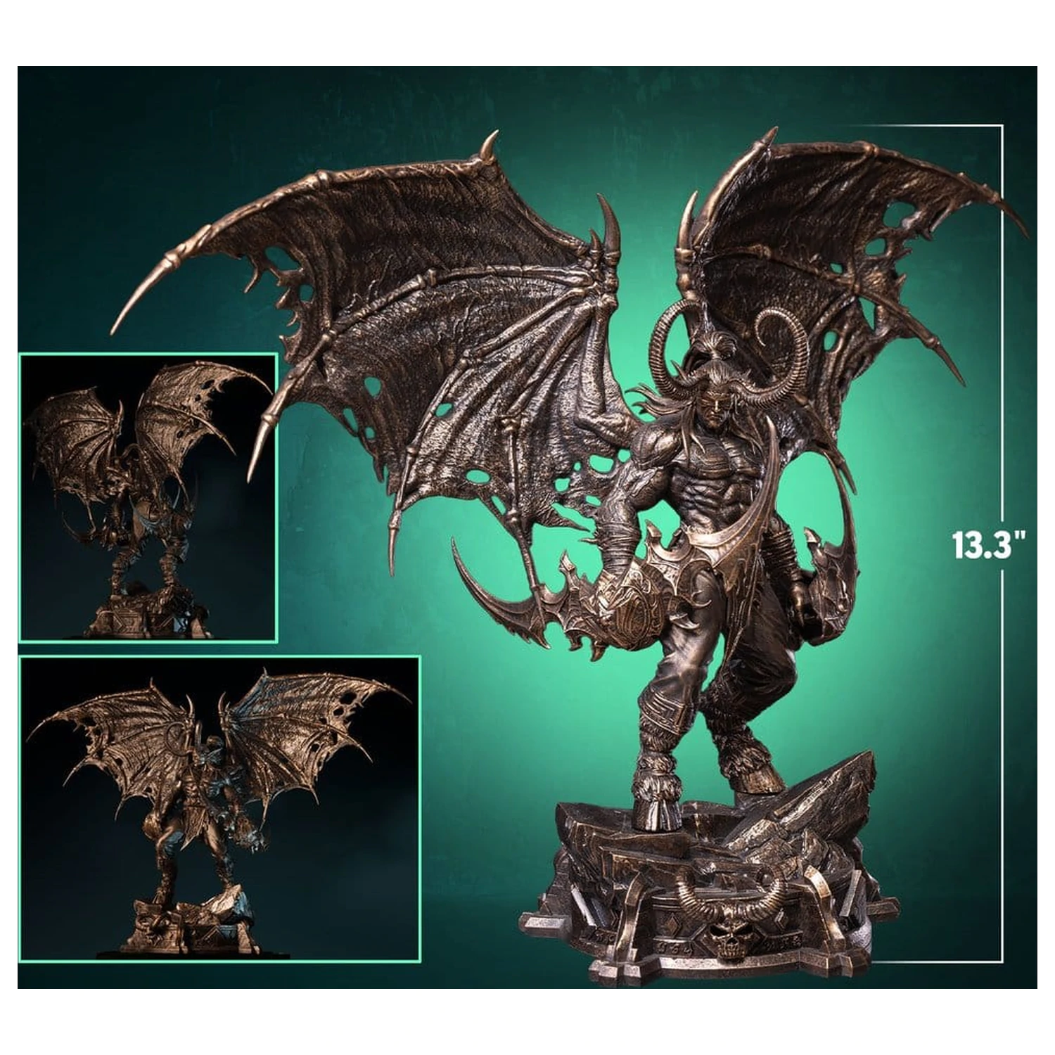 World of Warcraft 1/10 Maßstab Statue Illidan Stormrage (Bronze-farben) 34 cm Produktfoto