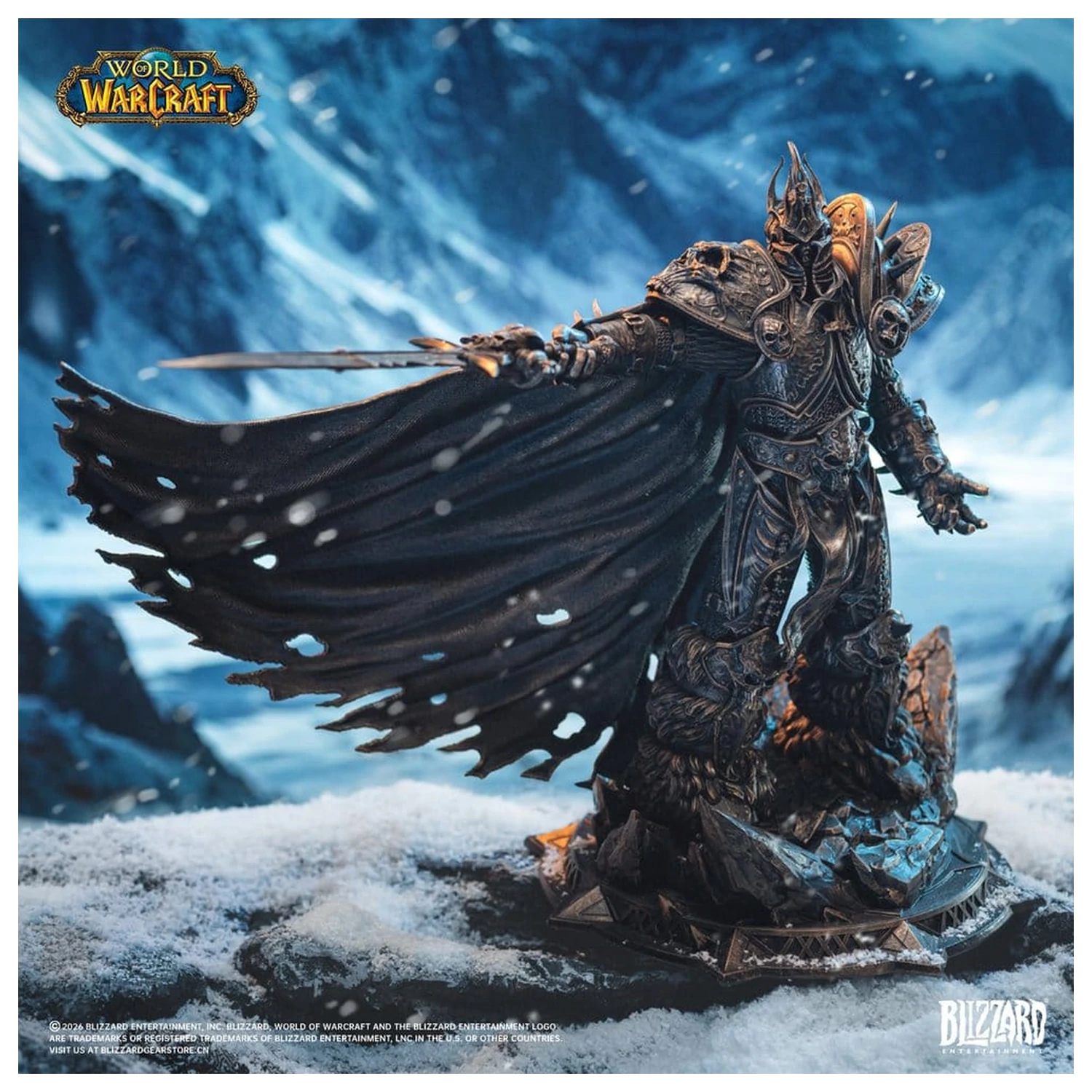 World of Warcraft Statue 1/10 The Lich King (Bronze-Colored Edition) 27 cm Produktfoto