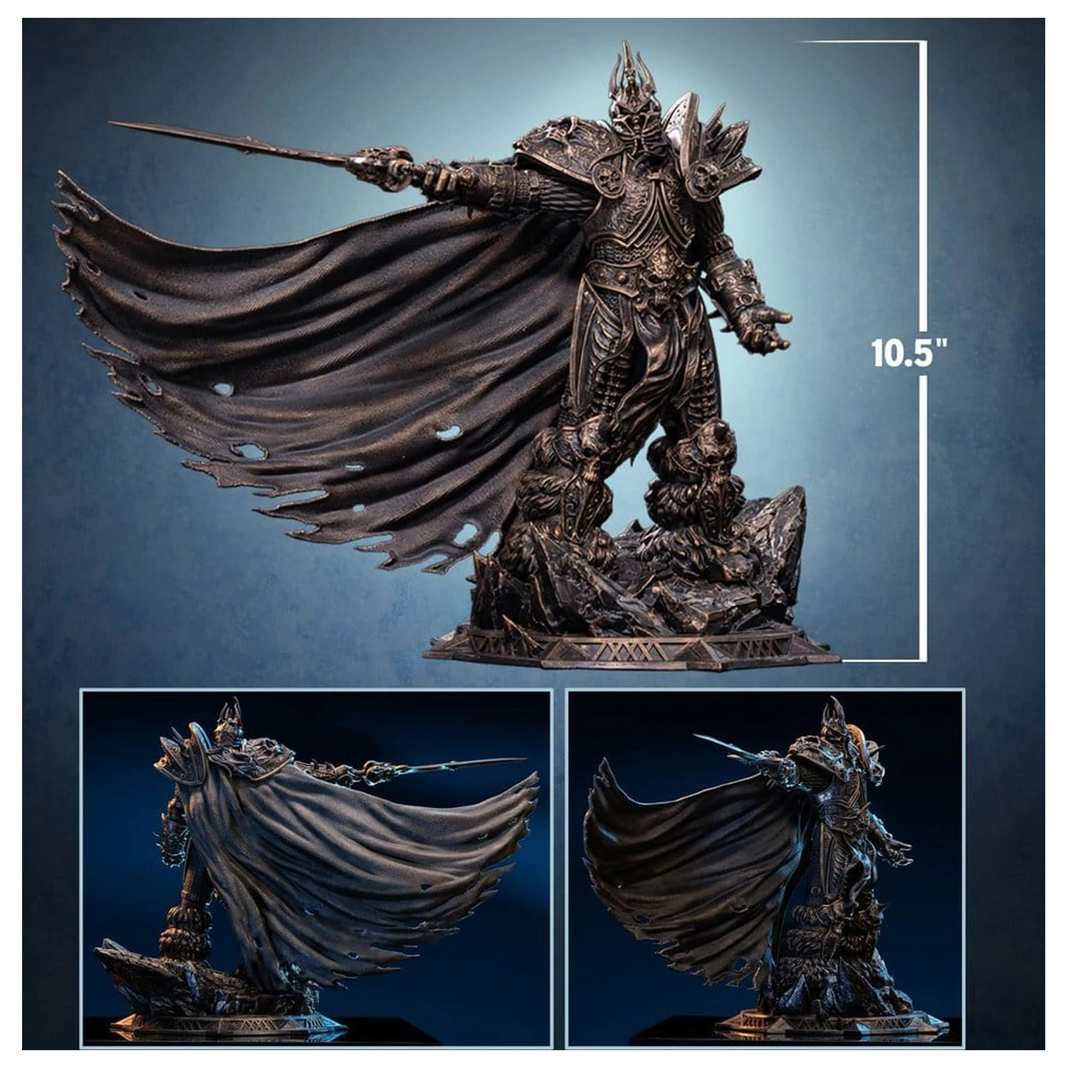 World of Warcraft Statue 1/10 The Lich King (Bronze-Colored Edition) 27 cm Produktfoto