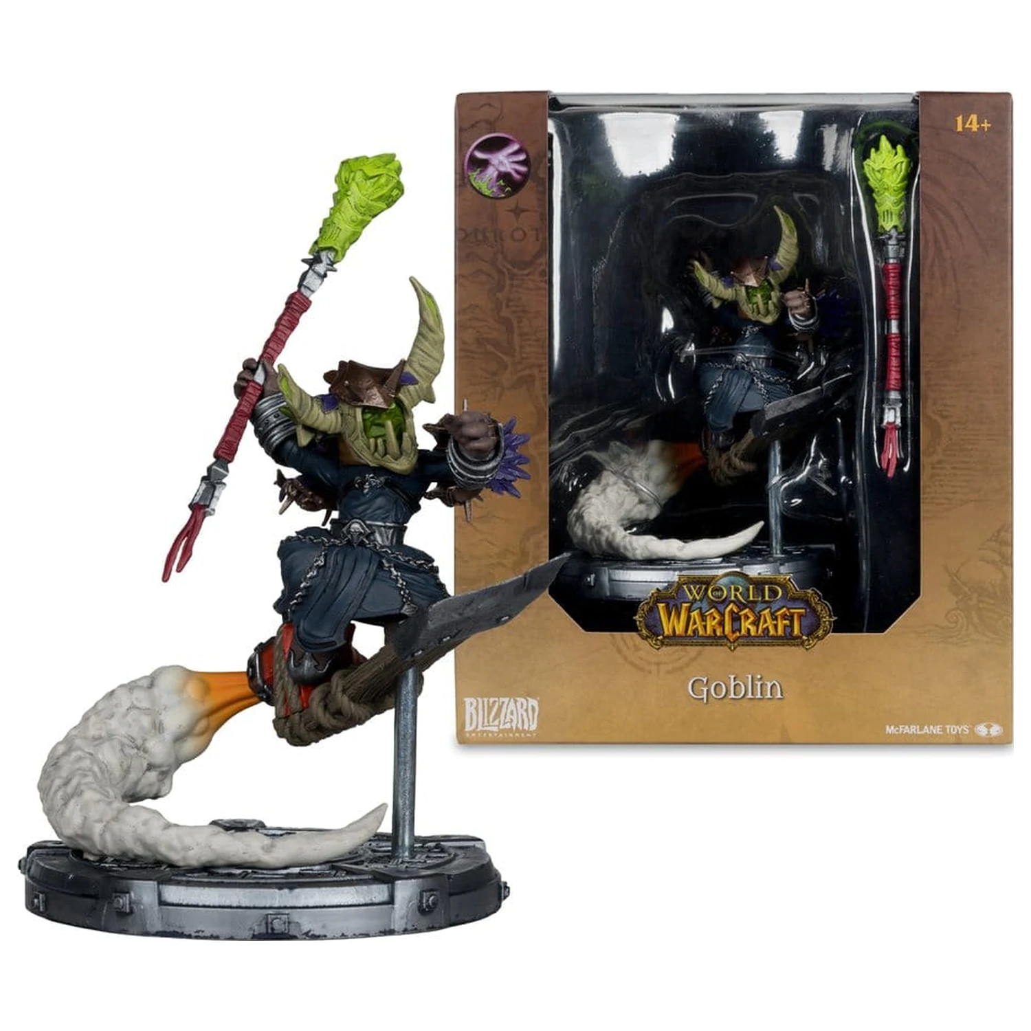 World of Warcraft 1/12 Maßstab Limitierte Edition posierte Figur Goblin 19 cm Produktfoto
