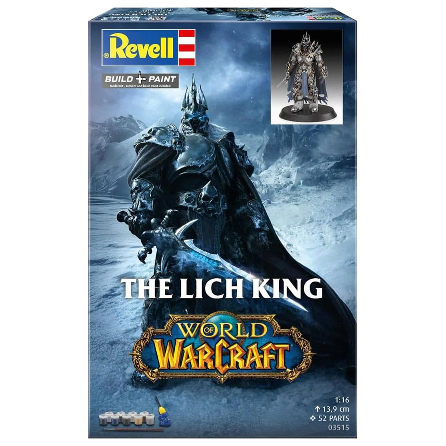 World of Warcraft Modellbausatz Geschenkset 1/16 The Lich King 13 cm Produktfoto