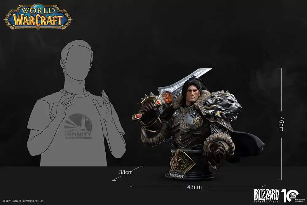 World of Warcraft Büste 1/3 Varian Wrynn 46 Zentimeter Produktfoto