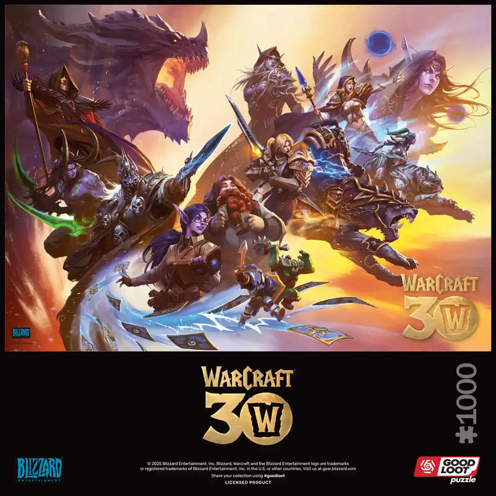 World of Warcraft Puzzle 30. Jahrestag (1000 Teile) Produktfoto