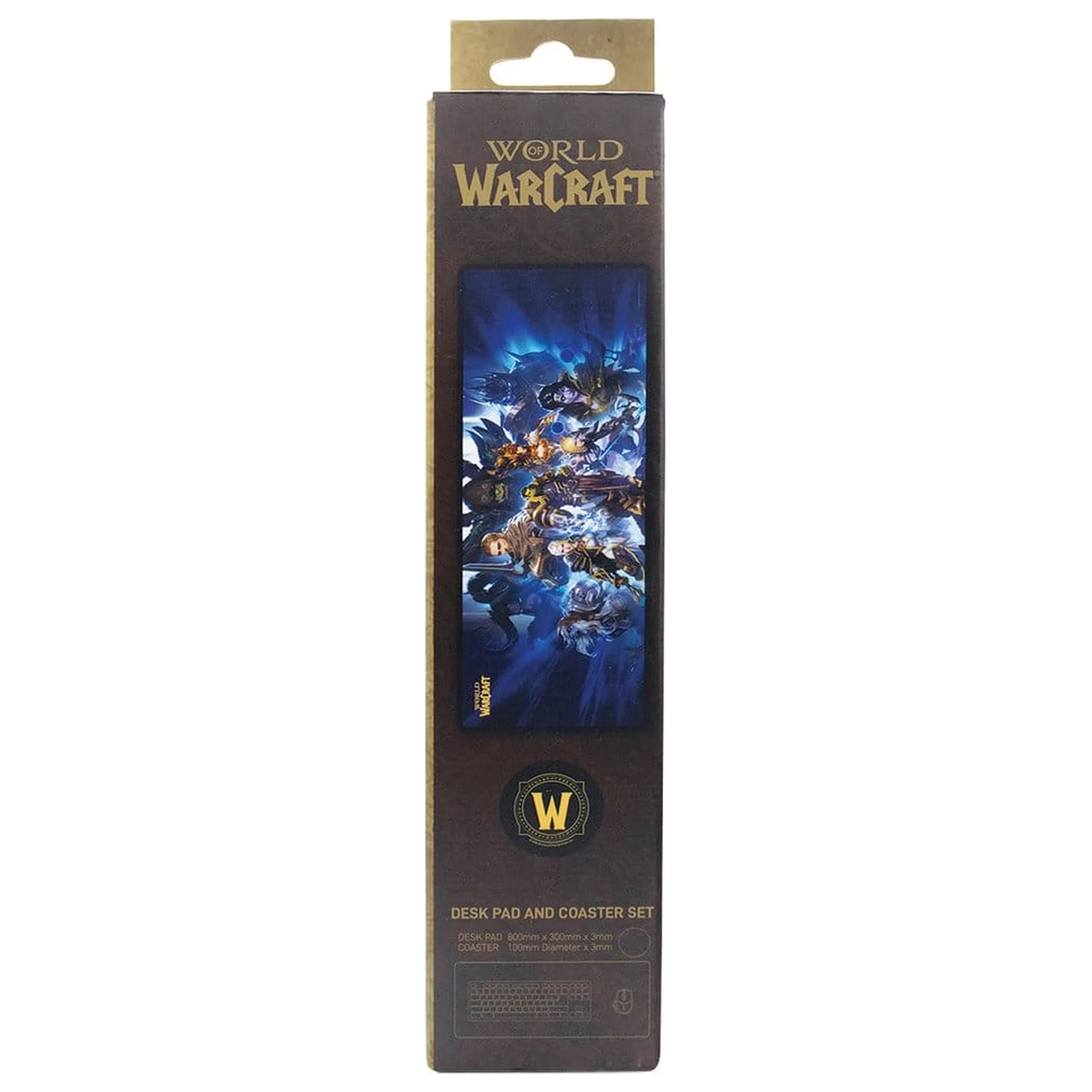 World of Warcraft Schreibtischunterlage & Untersetzer Set Produktfoto