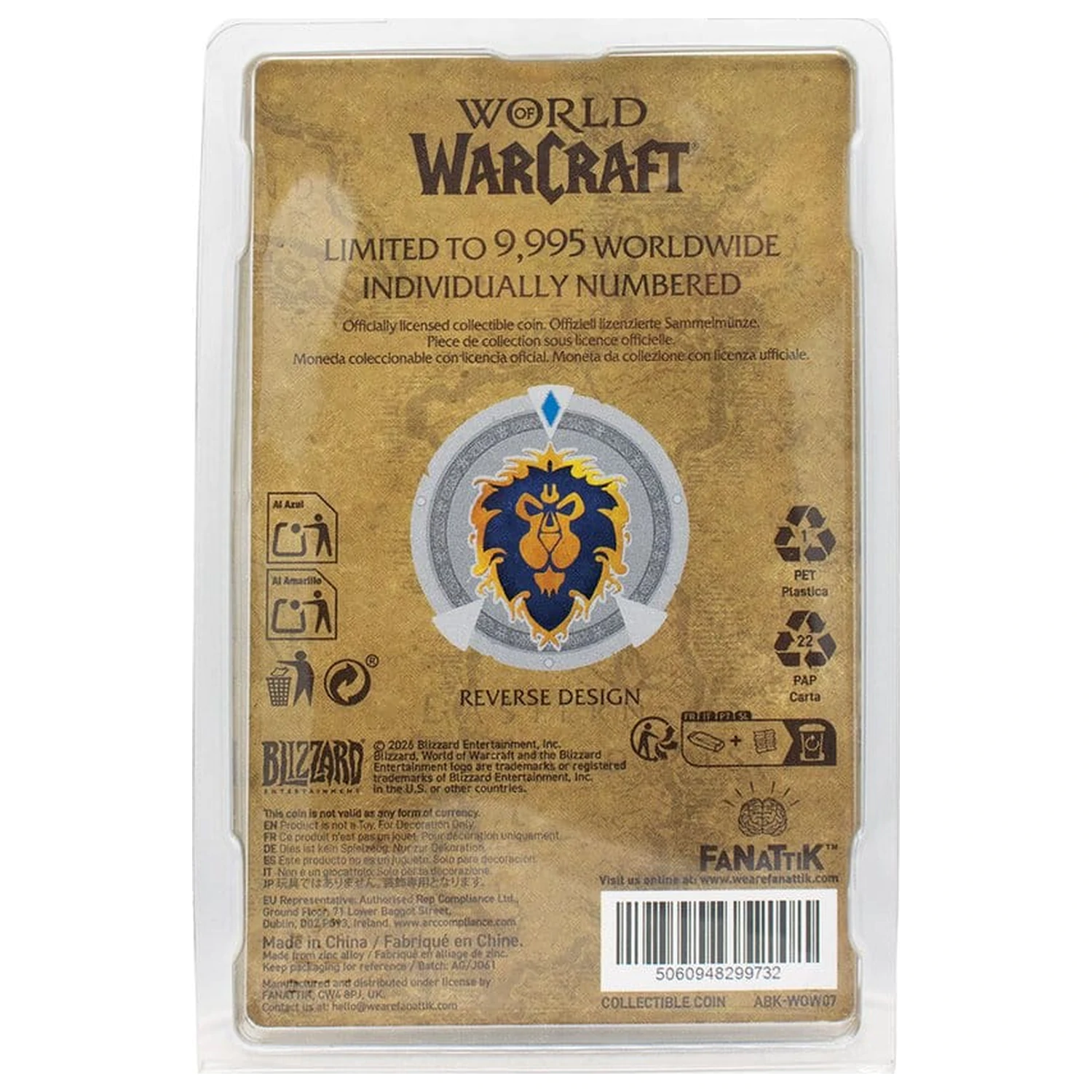 World of Warcraft Sammler-Münze Faction Limited Edition Produktfoto