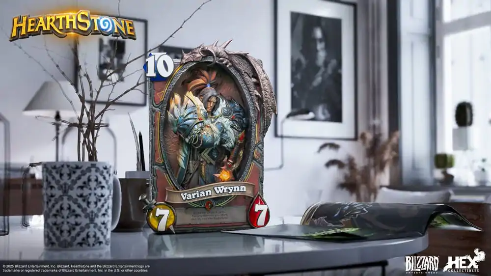Hearthstone 3D Kunst-Rahmen-Statue Varian Wrynn 31 cm Produktfoto