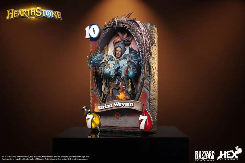 Hearthstone 3D Kunst-Rahmen-Statue Varian Wrynn 31 cm Produktfoto