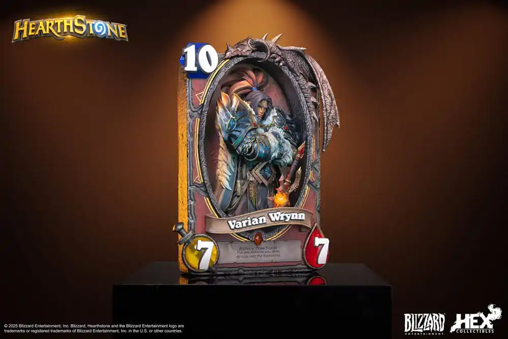 Hearthstone 3D Kunst-Rahmen-Statue Varian Wrynn 31 cm Produktfoto