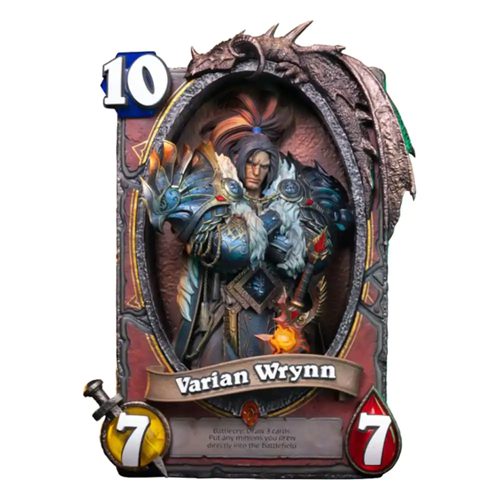 Hearthstone 3D Kunst-Rahmen-Statue Varian Wrynn 31 cm Produktfoto