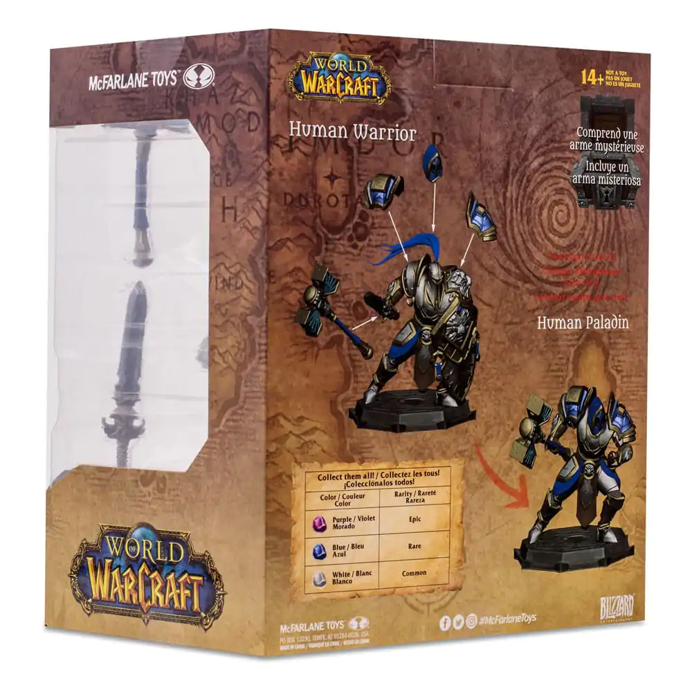 World of Warcraft Actionfigur Human: Paladin / Warrior 15 cm Produktfoto