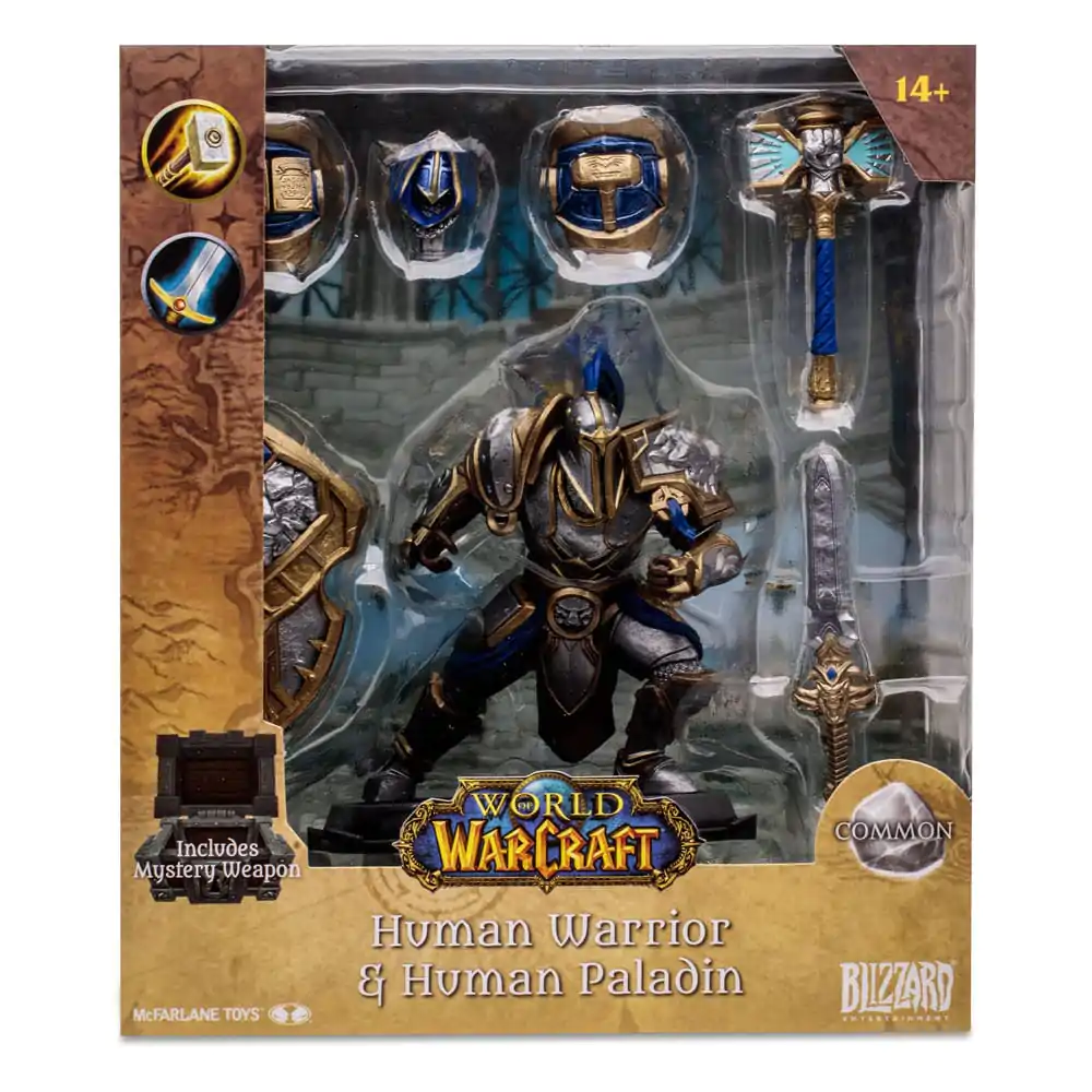 World of Warcraft Actionfigur Human: Paladin / Warrior 15 cm Produktfoto