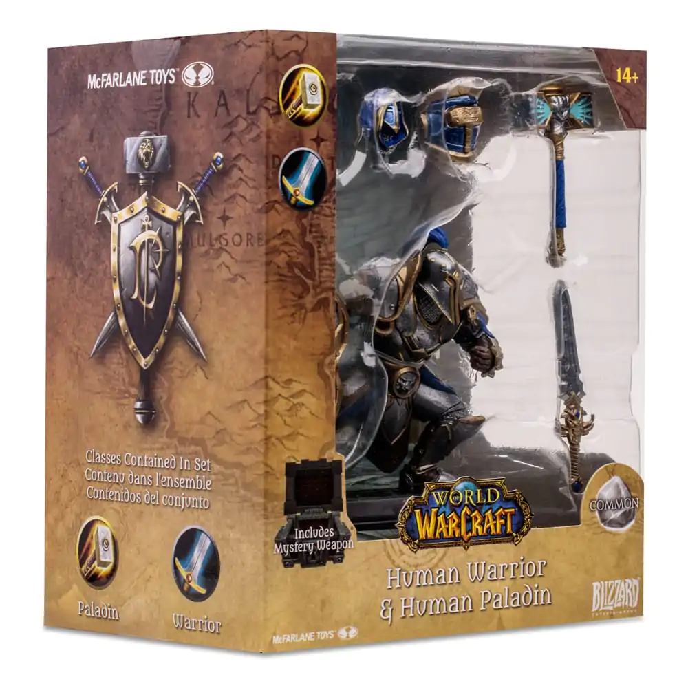 World of Warcraft Actionfigur Human: Paladin / Warrior 15 cm Produktfoto