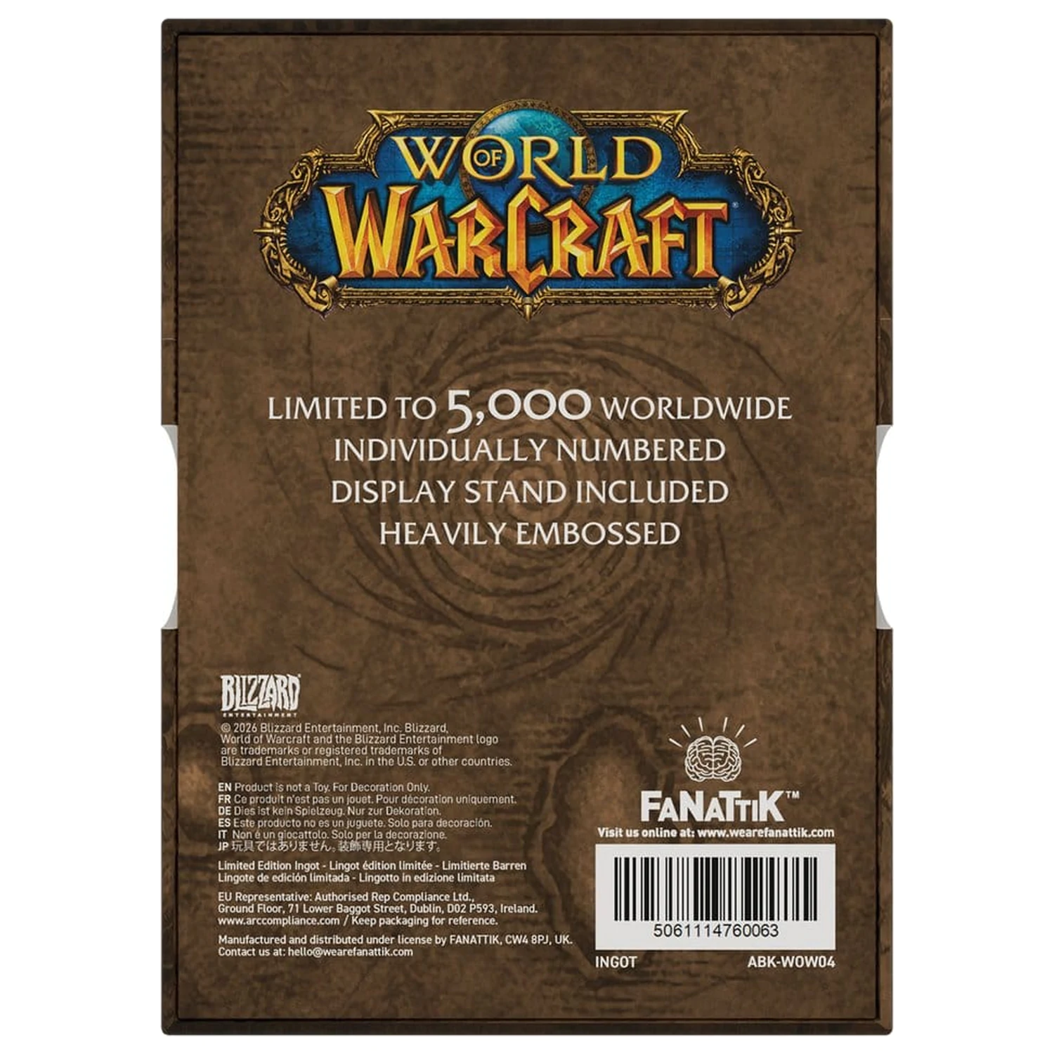 World of Warcraft Barrenhülle Limitierte Auflage Produktfoto