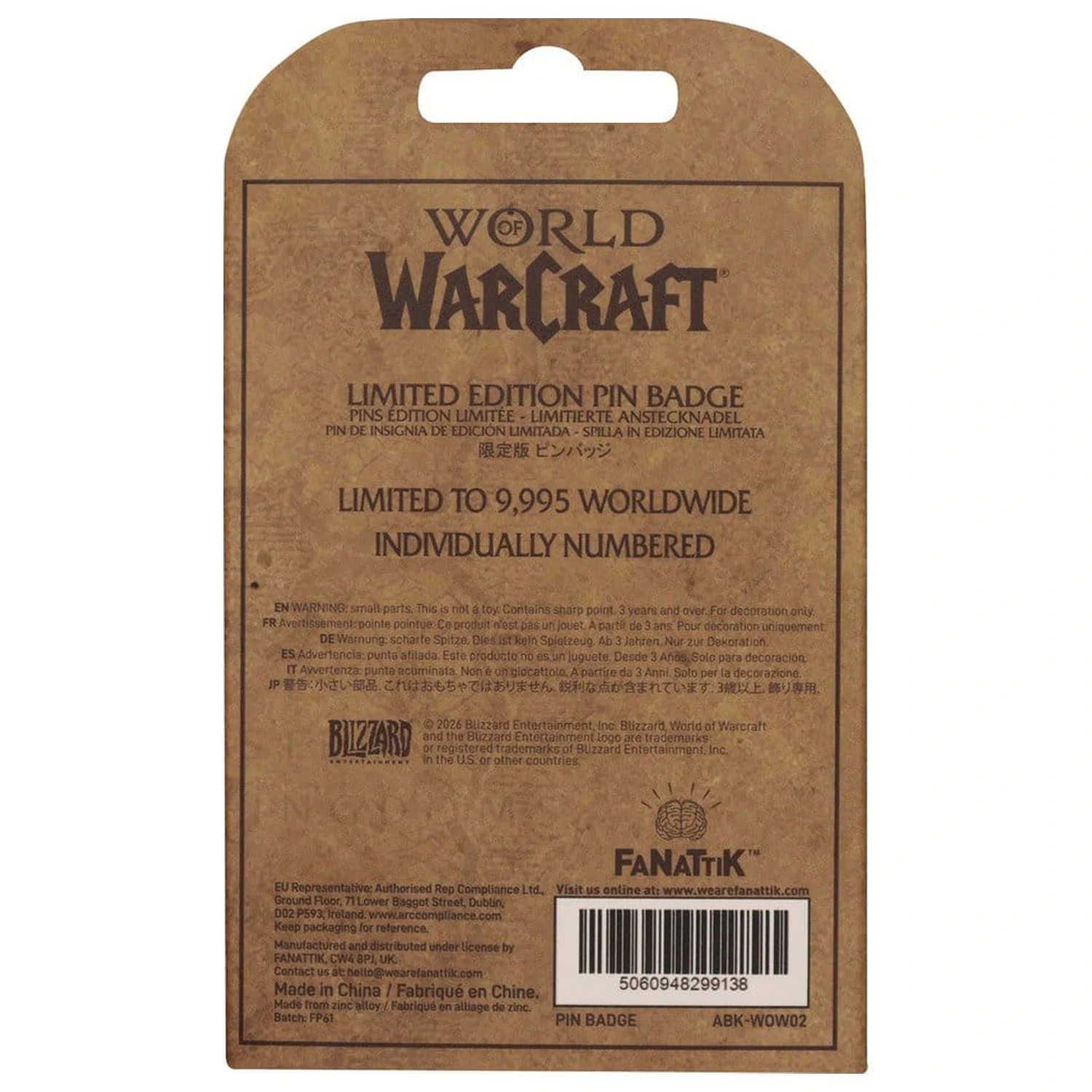 World of Warcraft Pin Anstecker Pepe Limited Edition Produktfoto
