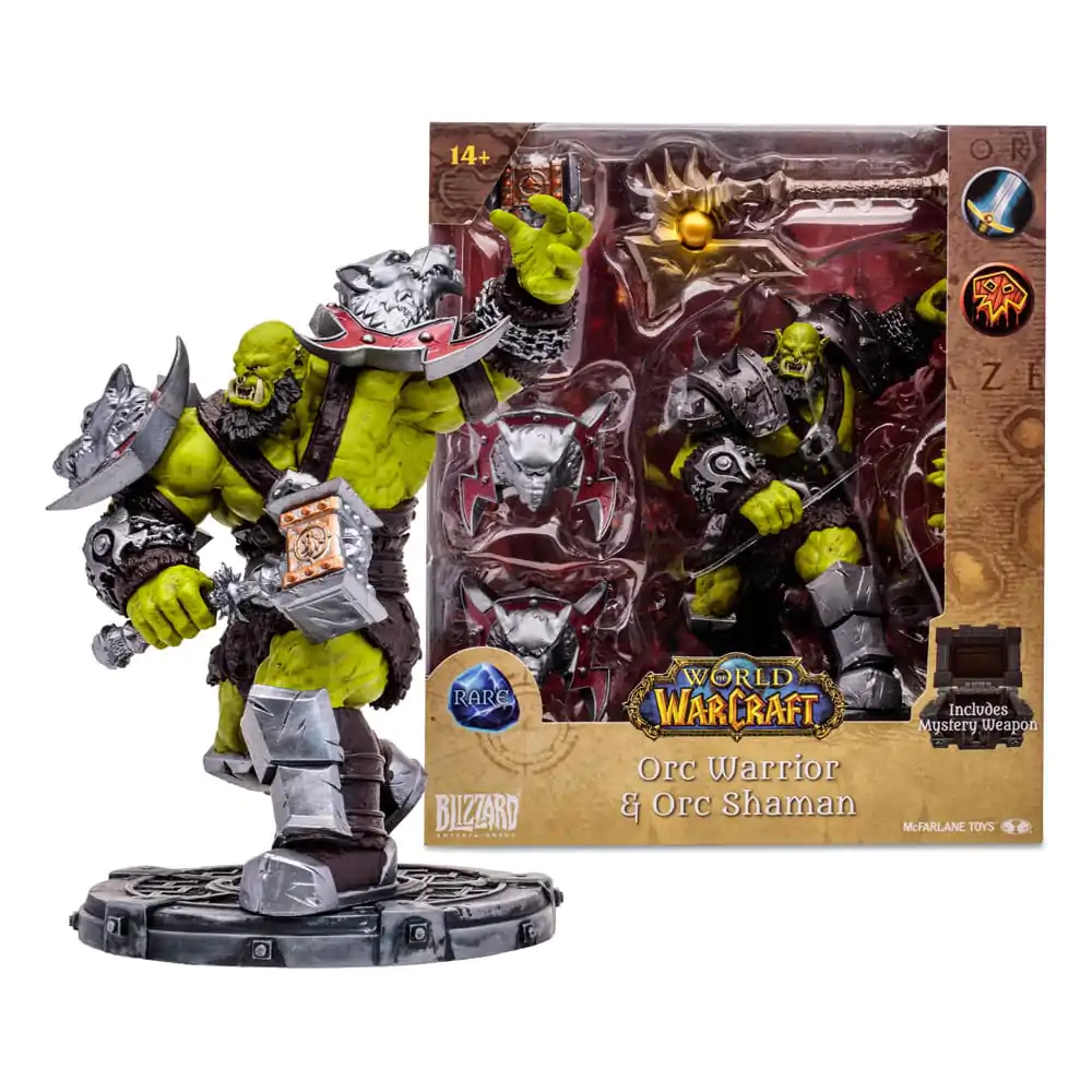 World of Warcraft Actionfigur Orc Shaman Warrior (Rare) 15 cm Produktfoto