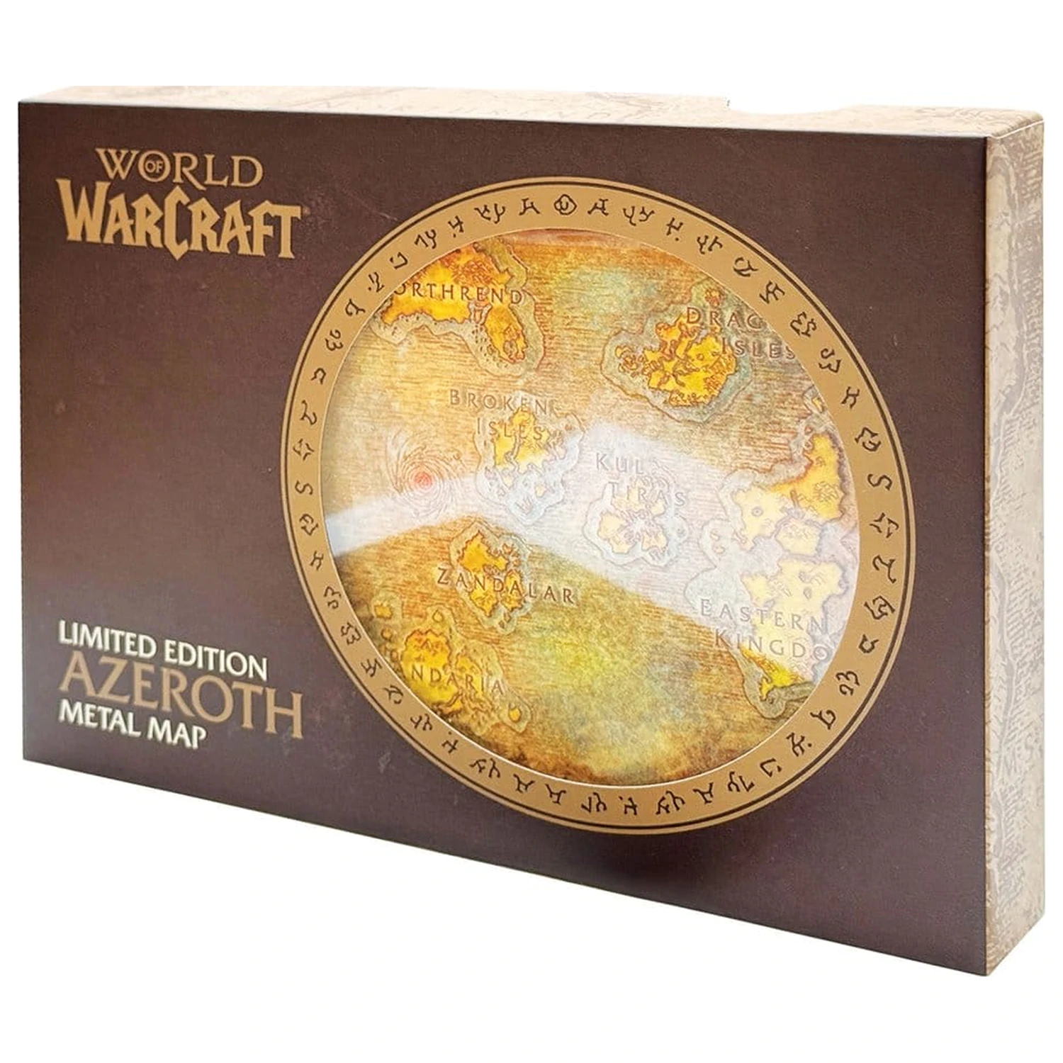World of Warcraft Nachbildung Metallkarte von Azeroth Limitierte Auflage 12 x 18 cm Produktfoto