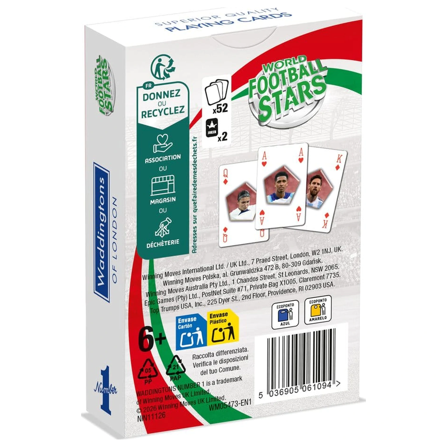 World Soccer Stars No 1 Spielkarten *Englische Version* Produktfoto