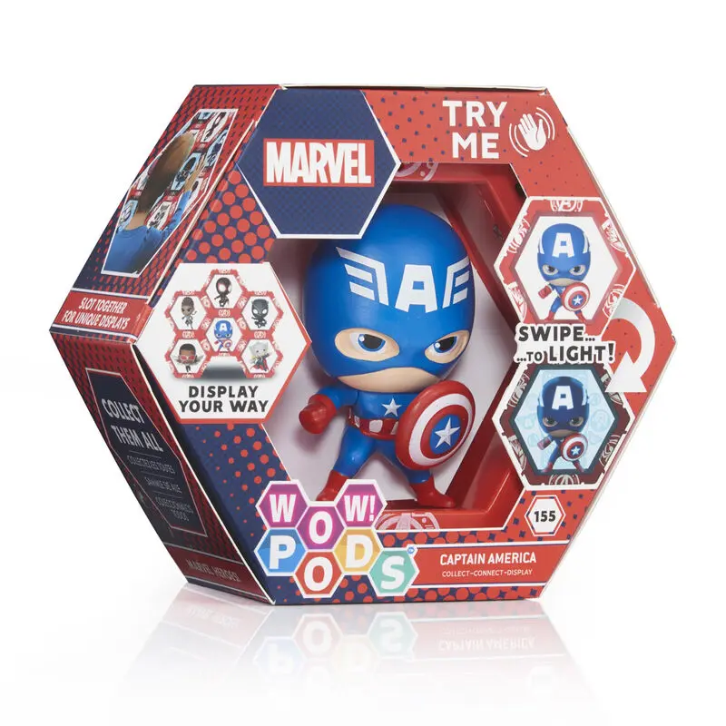 WOW! POD Marvel Captain America led Figur Produktfoto