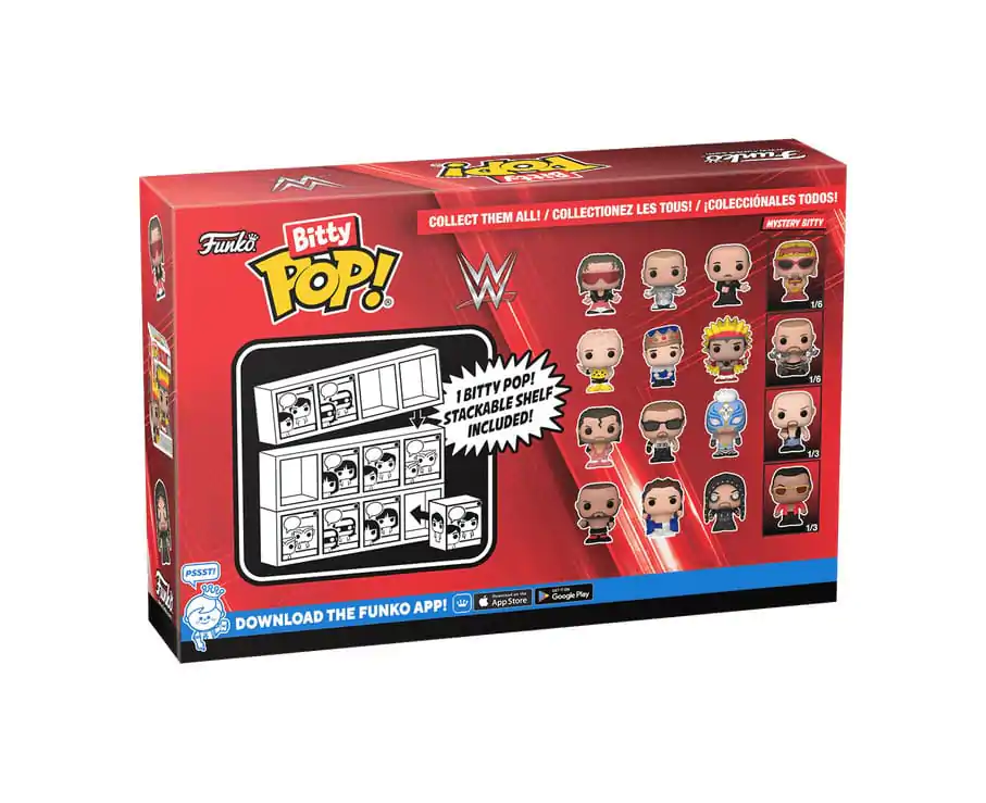 WWE Bitty Funko POP! Vinyl Figuren 4er-Pack Bret Hart 2,5 cm Produktfoto