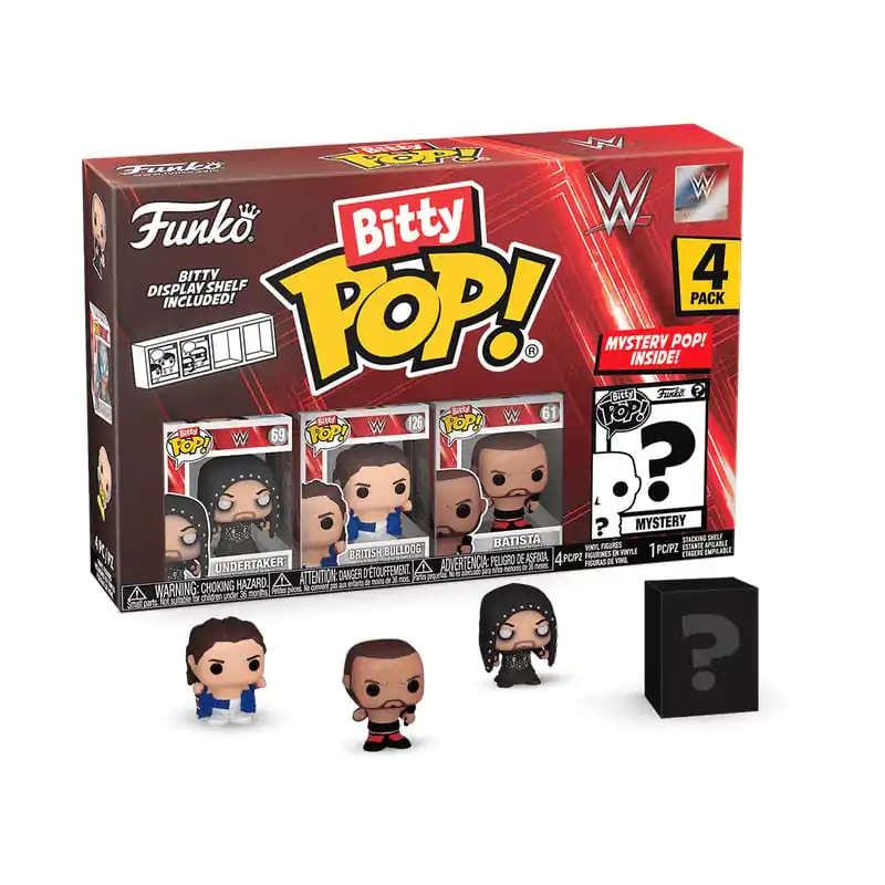 WWE Bitty Funko POP! Vinyl Figuren 4er-Pack The Undertaker 2,5 cm Produktfoto