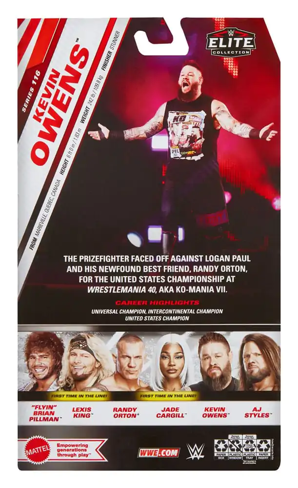 WWE Elite Collection Action Figur Kevin Owens 15 cm Produktfoto