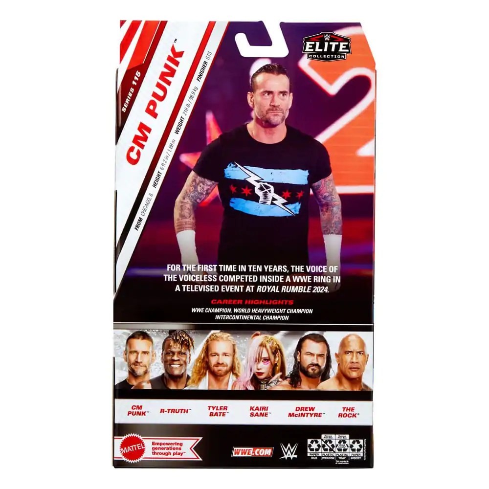 WWE Elite Collection Action Figur CM Punk 15 cm Produktfoto