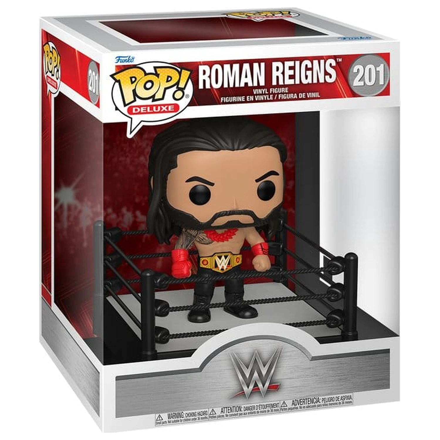 WWE Funko POP! Deluxe Vinyl Figur Roman Reigns in Ring 9 cm Produktfoto