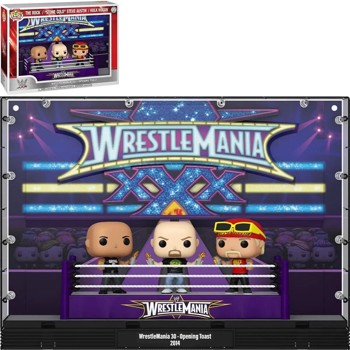 WWE Funko POP Moments Deluxe Vinyl Figuren 3er-Pack Wrestlemania 30 Opening Toast termékfotó