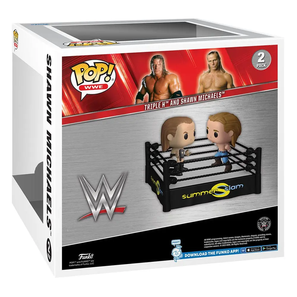 WWE POP! Movie Moments Vinyl Figuren 2er-Pack SS Ring w/ Triple H/Michaels 9 cm Produktfoto