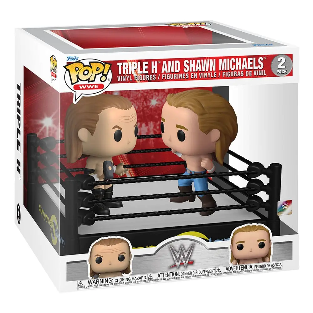 WWE POP! Movie Moments Vinyl Figuren 2er-Pack SS Ring w/ Triple H/Michaels 9 cm Produktfoto