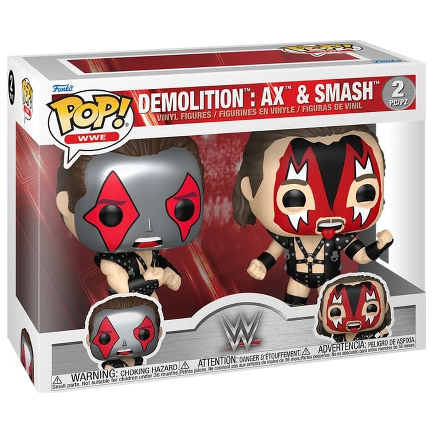 WWE Funko POP! Vinyl Figuren 2er-Pack Ax & Smash 9 cm Produktfoto