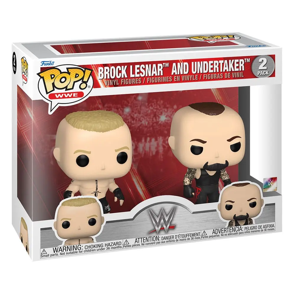 WWE POP! Vinyl Figuren 2er-Pack Lesnar/Undertaker 9 cm Produktfoto