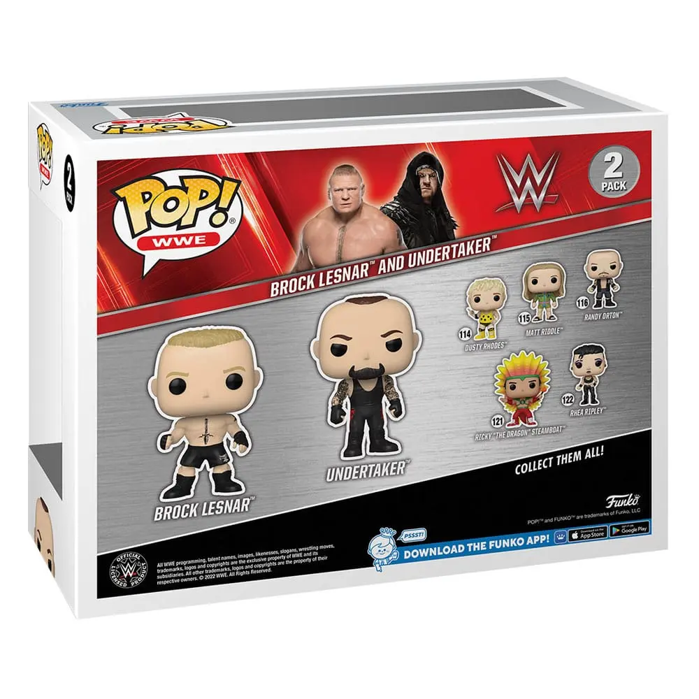 WWE POP! Vinyl Figuren 2er-Pack Lesnar/Undertaker 9 cm Produktfoto