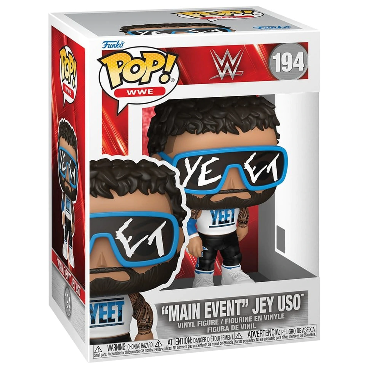 WWE Funko POP! Vinyl Figur "Main Event" Jey Uso 9 cm Produktfoto