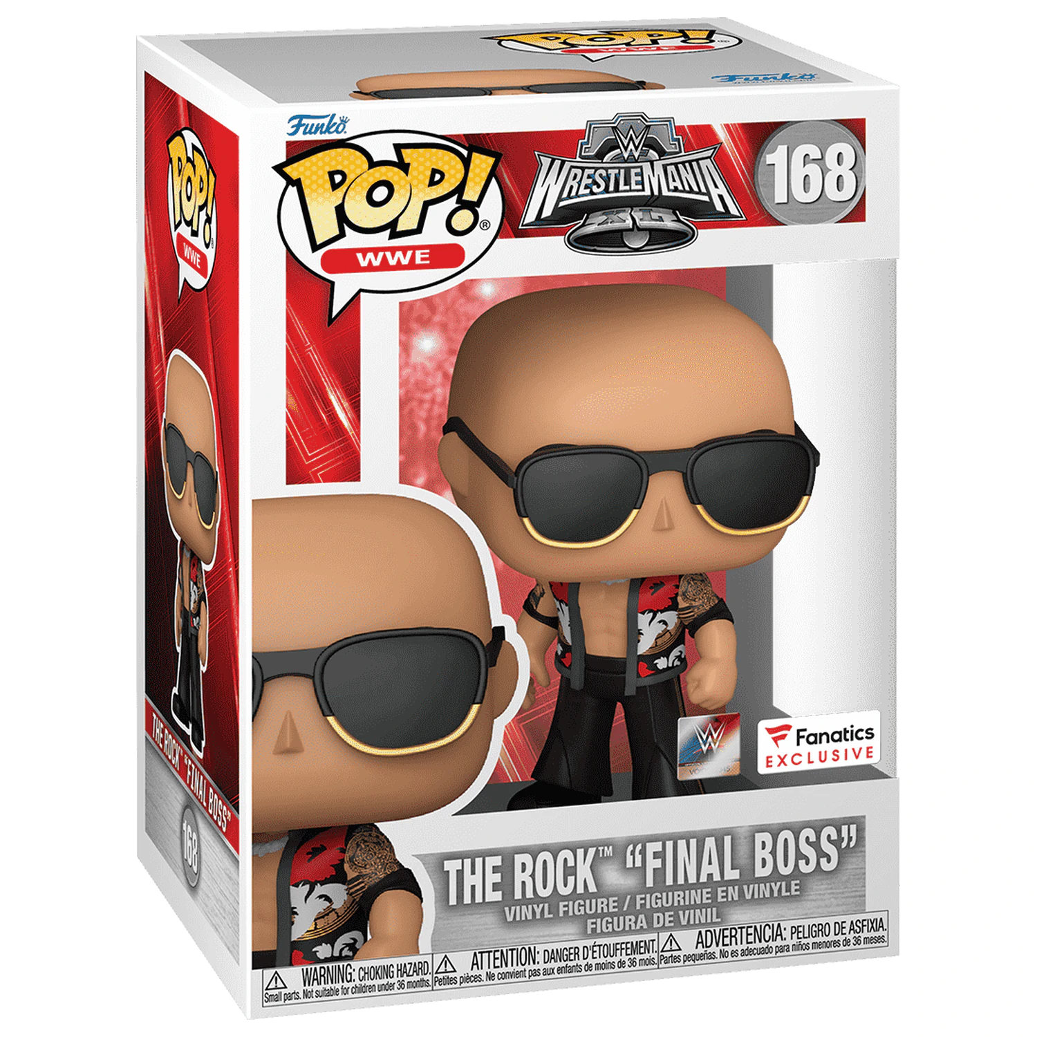 WWE Funko POP! Vinyl Figur The Rock- Final Boss (WrestleMania 40) 9 cm Produktfoto