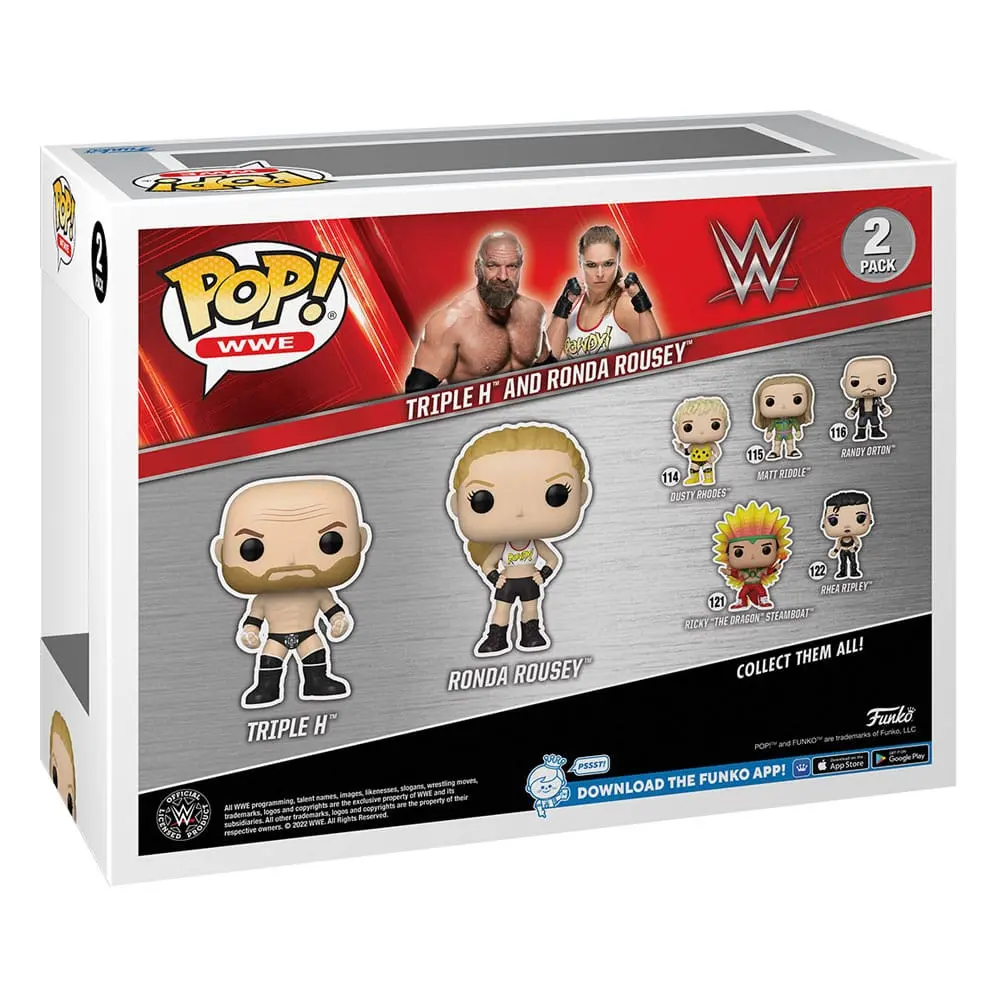 WWE POP! Vinyl Figuren 2er-Pack Rousey/Triple H 9 cm termékfotó