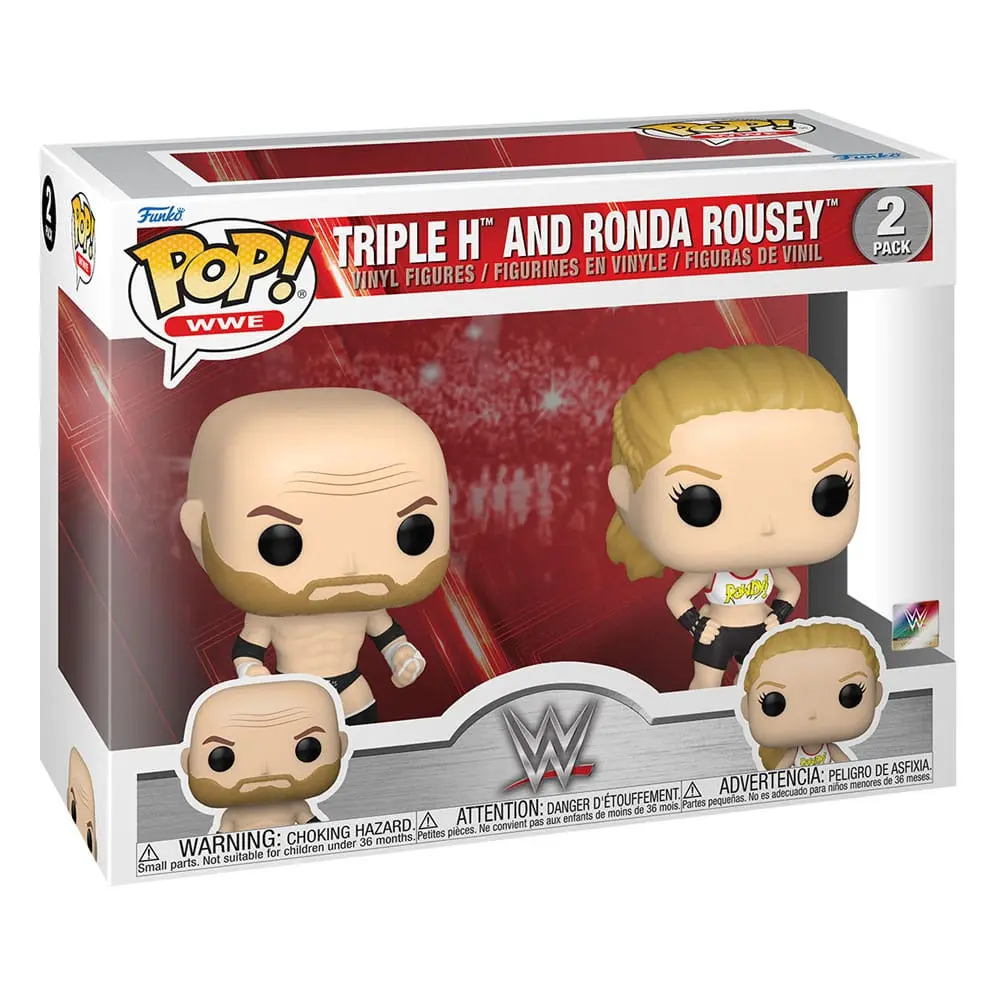 WWE POP! Vinyl Figuren 2er-Pack Rousey/Triple H 9 cm termékfotó