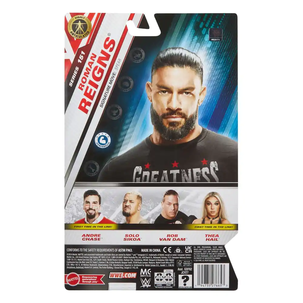 WWE Main Event Series Actionfigur Roman Reigns 15 cm Produktfoto