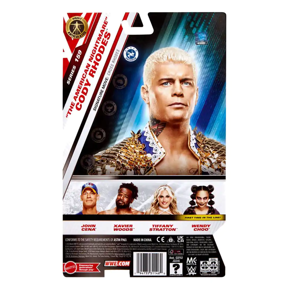 WWE Main Event Serie Actionfigur "The American Nightmare" Cody Rhodes 15 cm Produktfoto