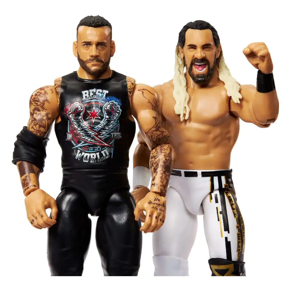 WWE Main Event Showdown Actionfiguren CM Punk vs Seth "Freakin" Rollins 2er-Pack 15 cm Produktfoto