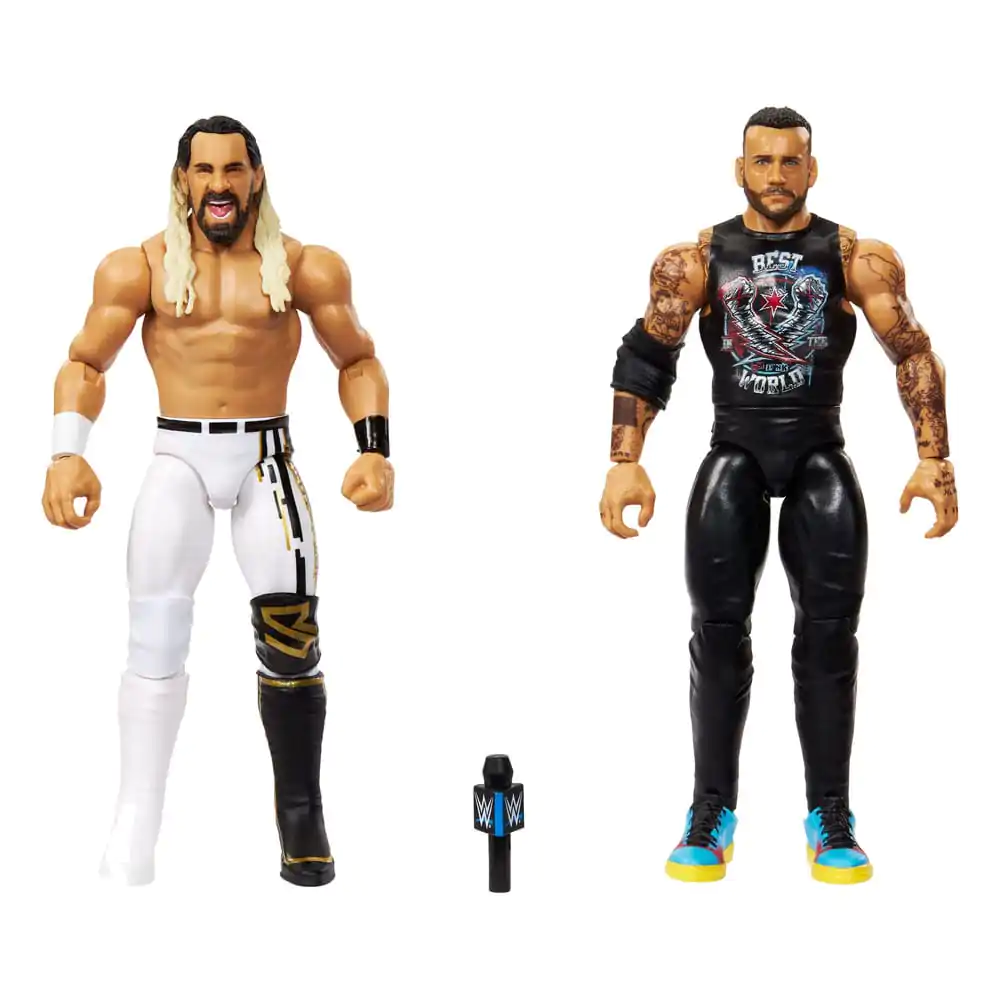 WWE Main Event Showdown Actionfiguren CM Punk vs Seth "Freakin" Rollins 2er-Pack 15 cm Produktfoto