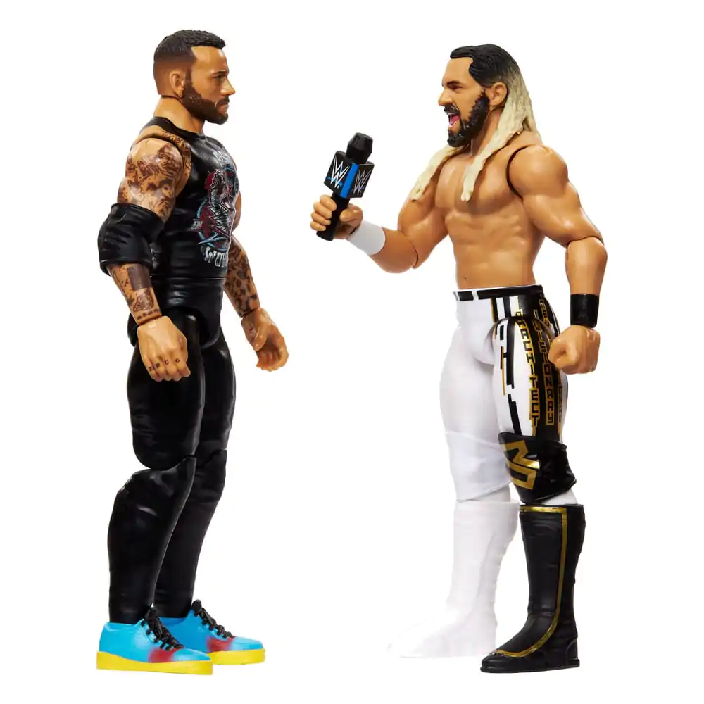 WWE Main Event Showdown Actionfiguren CM Punk vs Seth "Freakin" Rollins 2er-Pack 15 cm Produktfoto