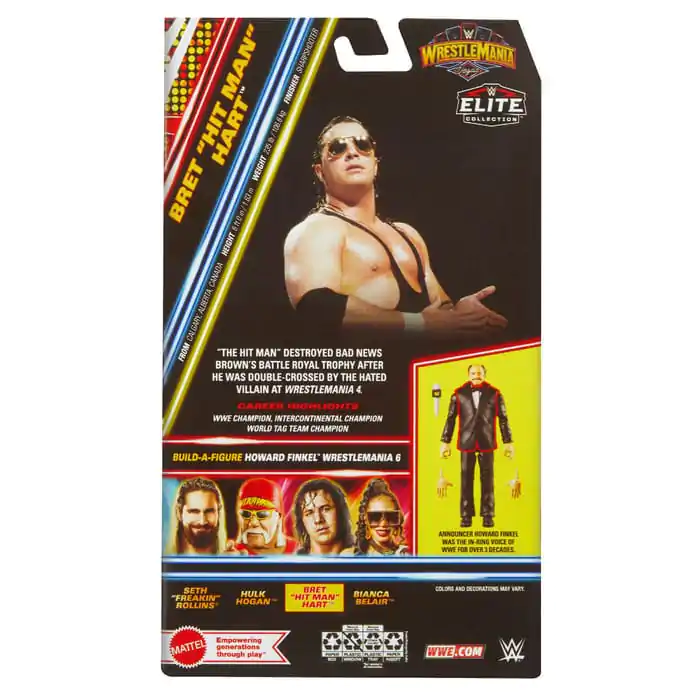 WWE WrestleMania Elite Collection Actionfigur Bret "Hit Man" Hart 15 cm termékfotó