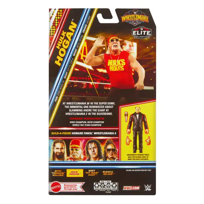 WWE WrestleMania Elite Collection Actionfigur Hulk Hogan 15 cm Produktfoto