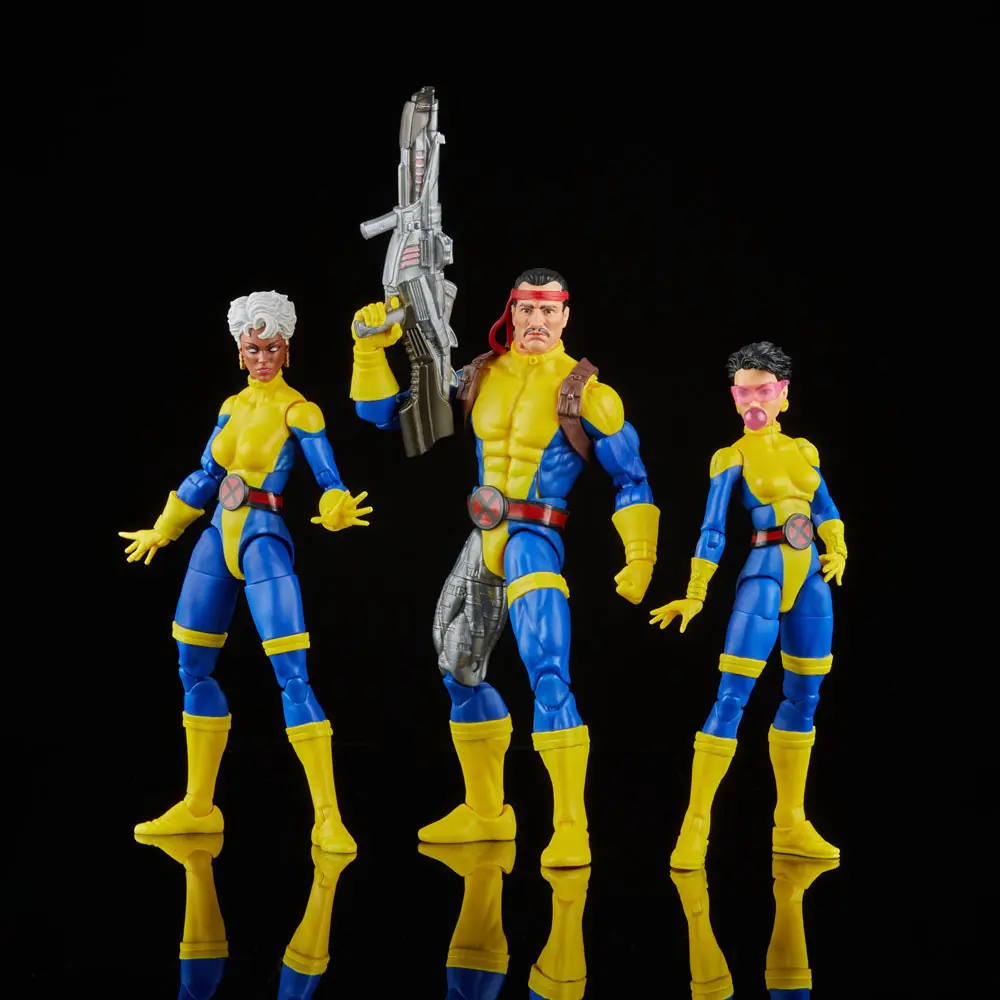 X-Men 60th Anniversary Marvel Legends Action Figur 3-Pack Storm, Marvel's Forge, Jubilee 15 cm Produktfoto