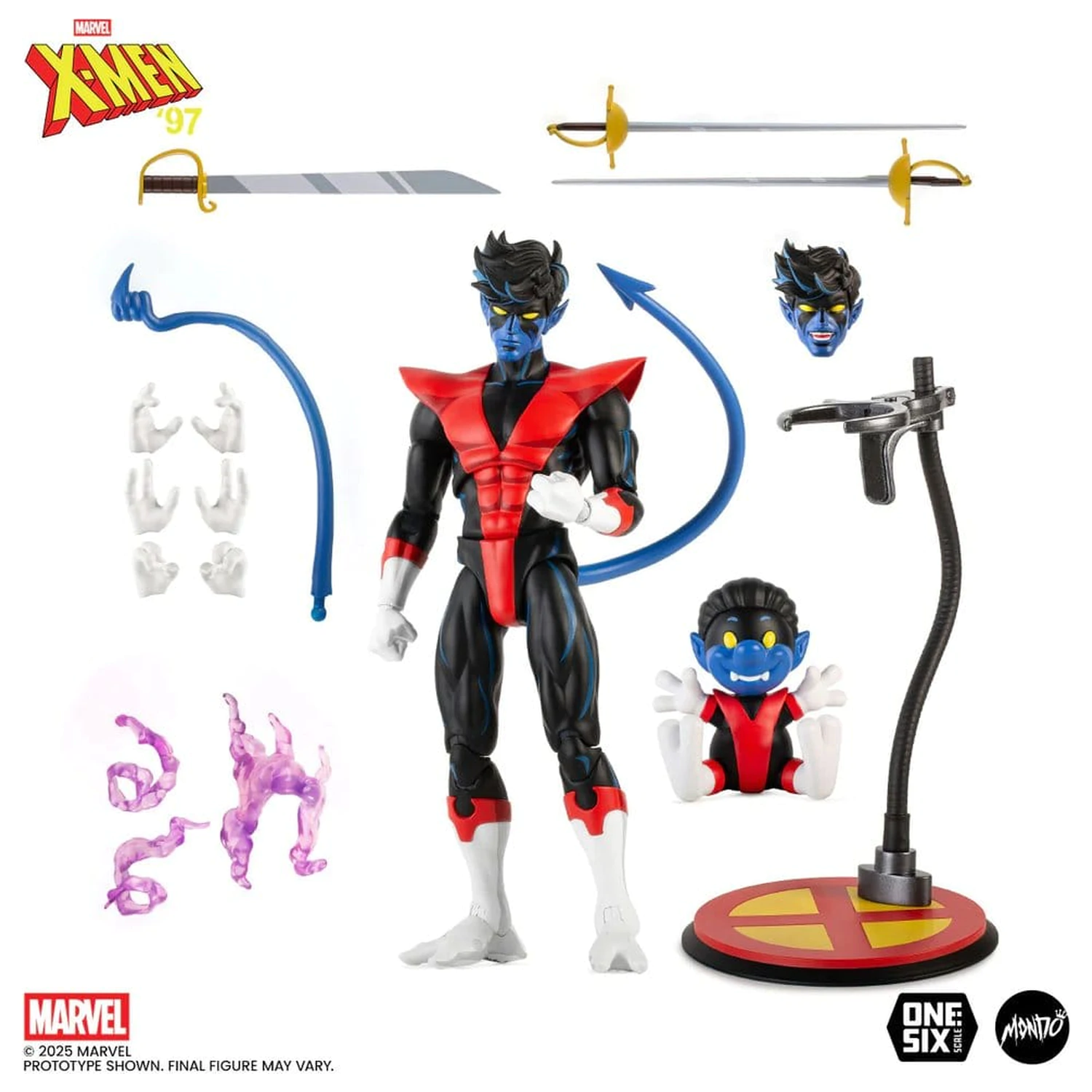 X-Men '97 Actionfigur 1/6 Nightcrawler 27 cm Produktfoto