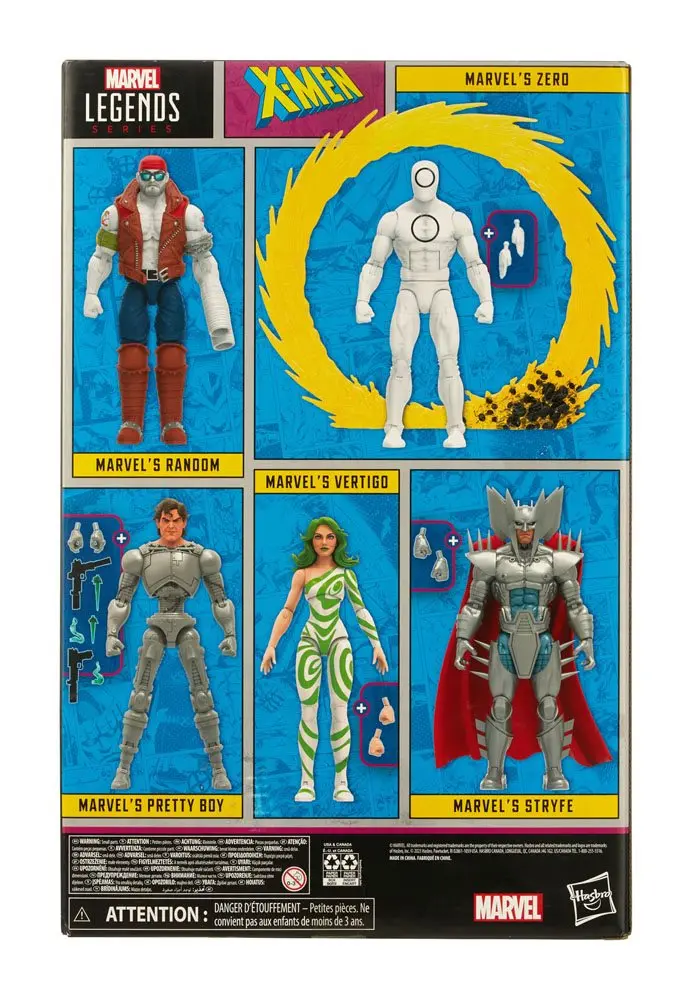 X-Men 60th Anniversary Marvel Legends Actionfiguren 5er-Pack X-Men Villains 15 cm Produktfoto