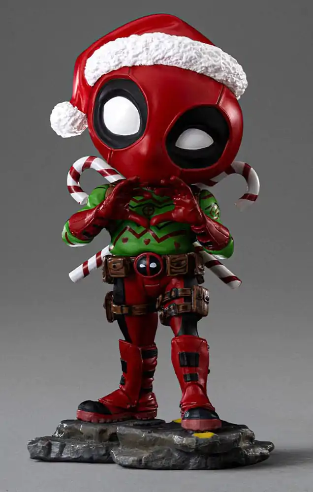 X-Men Mini Co. PVC Figur Deadpool Christmas Version 15 cm termékfotó