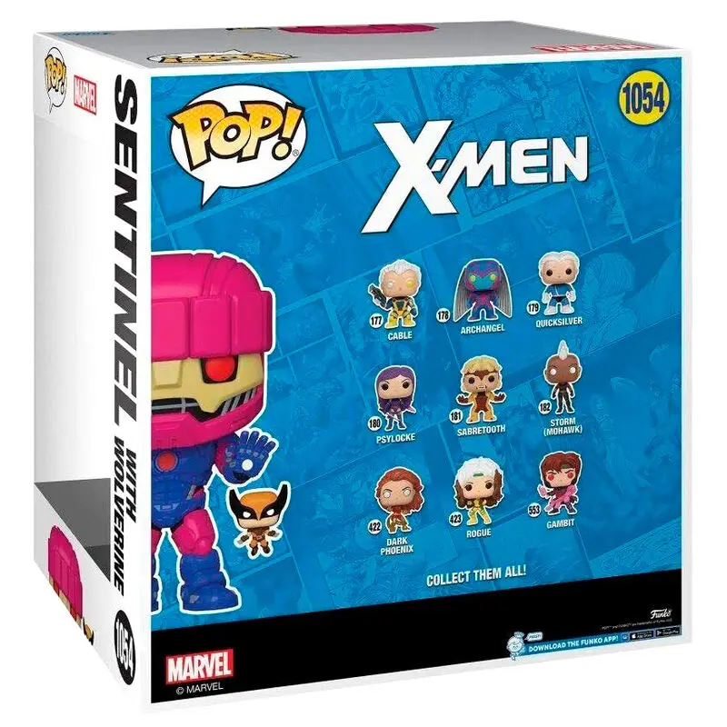 X-Men Super Sized Jumbo POP! Vinyl Figur Sentinel with Wolverine 25 cm Produktfoto