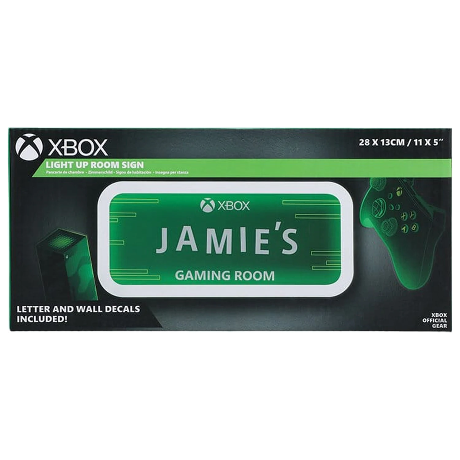 Xbox Wandlampe Leuchtendes Raumschild V2 Produktfoto